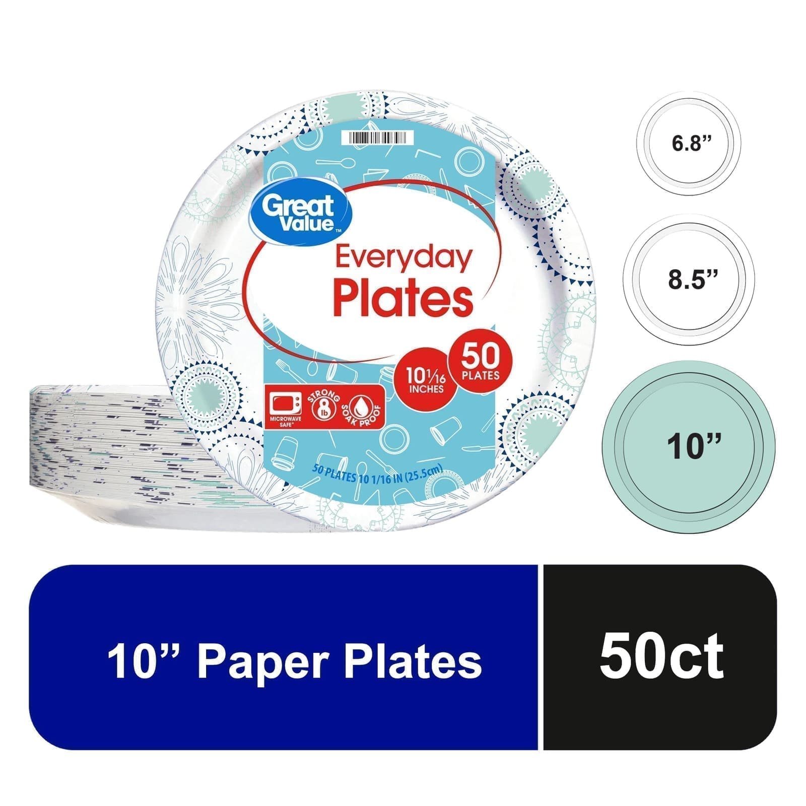 Paper Plate. 50Pcs